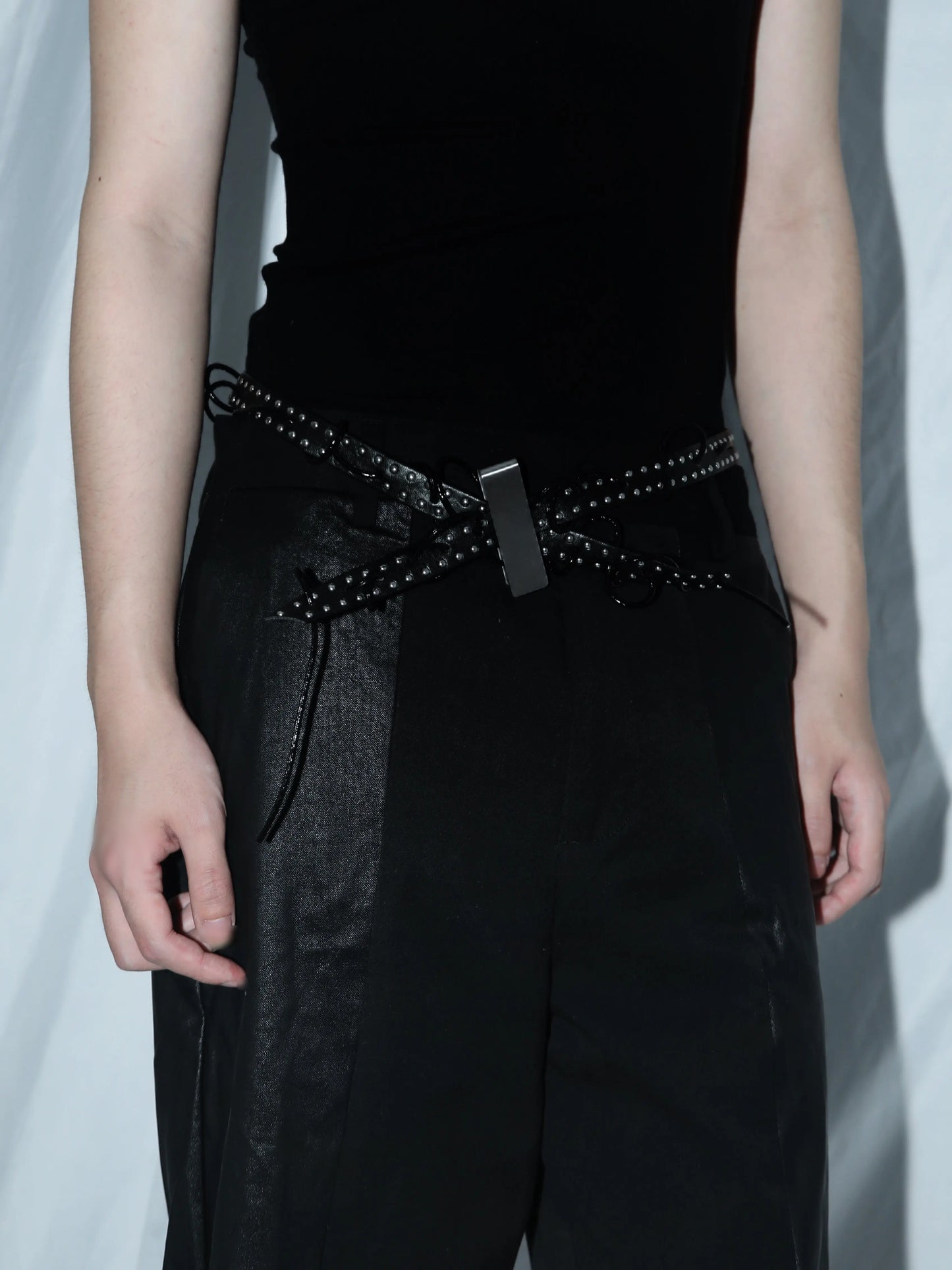 Adjustable Leather Strap Necklace with Clasp | Versatile Fashion Accessory|98cm