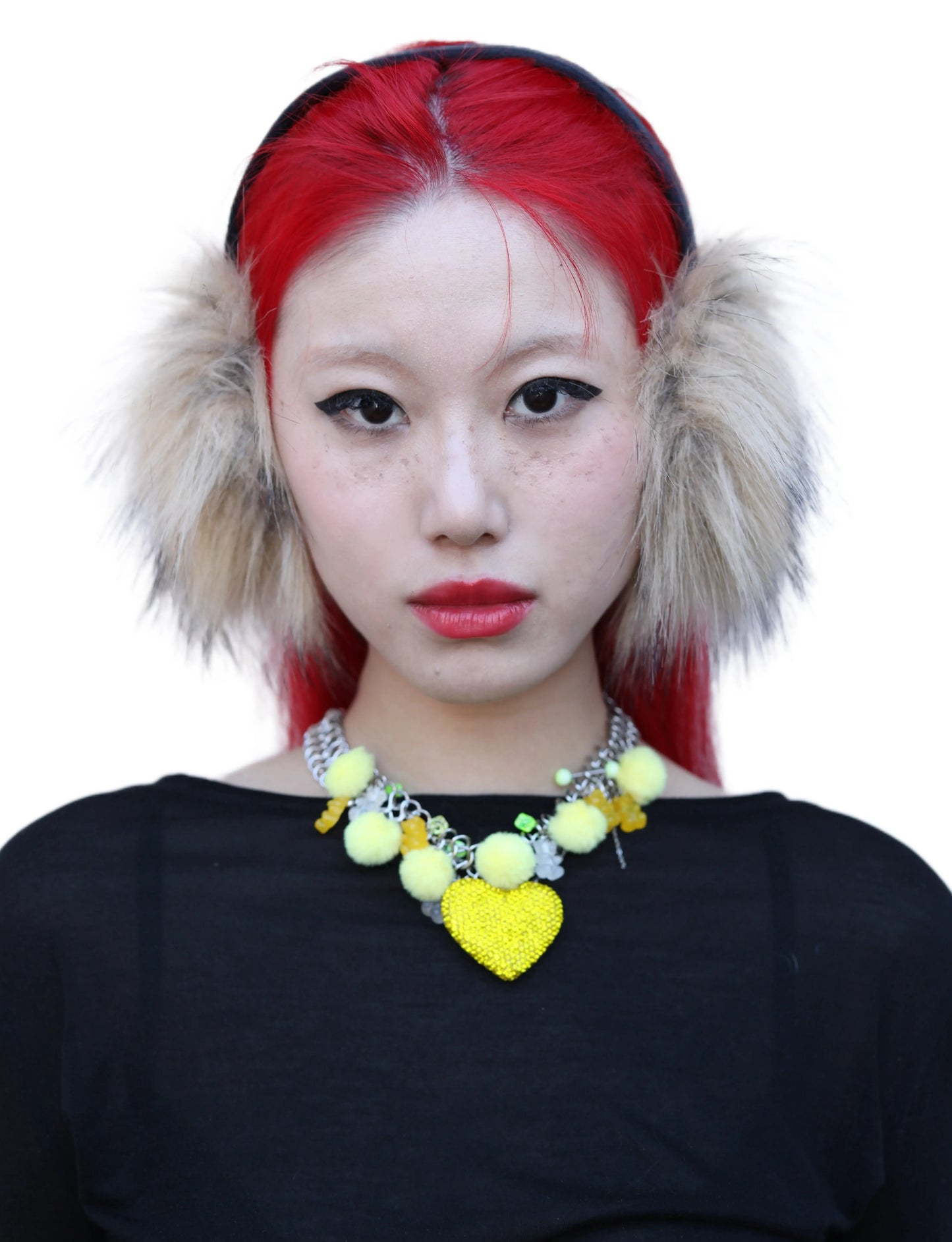 Colorful Clay, Acrylic & Stainless Steel Necklace | 40cm Statement Jewelry
