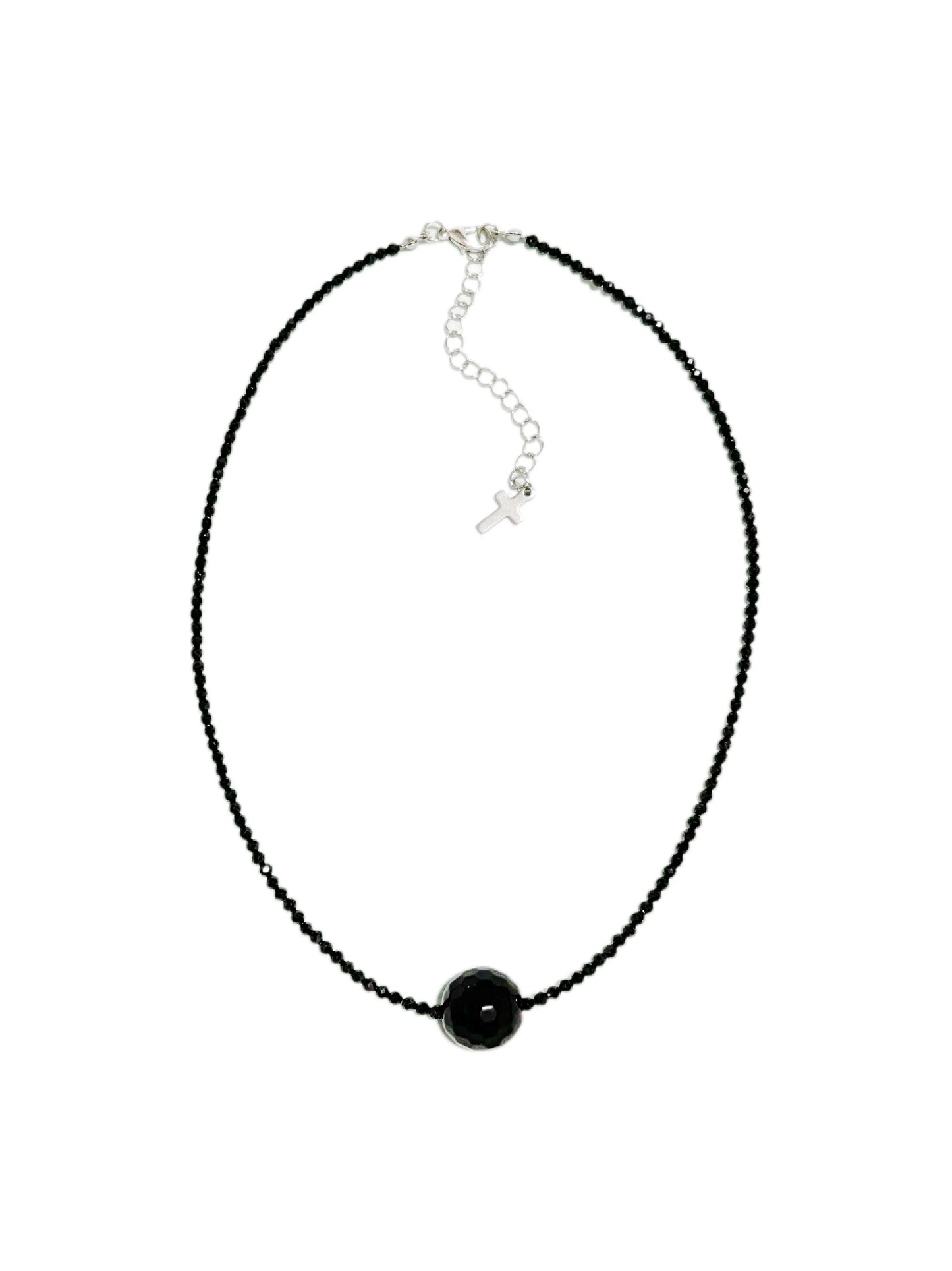Faceted Crystal Necklace | 42cm with 8cm Extension | Elegant Jewelry