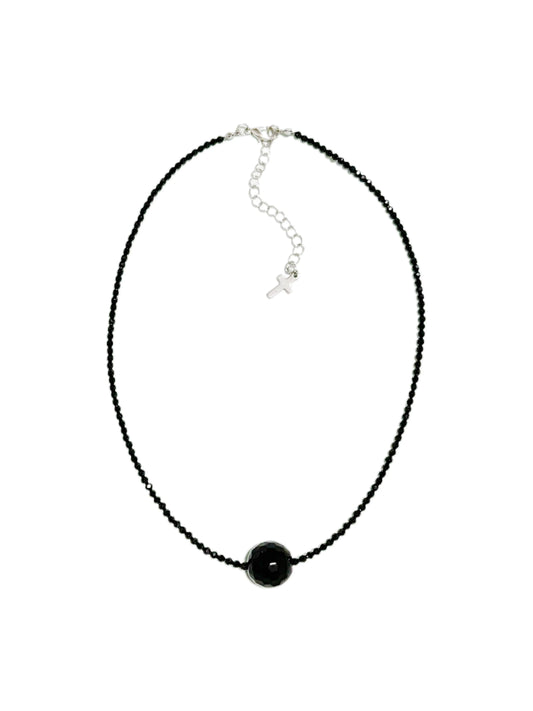 Faceted Crystal Necklace | 42cm with 8cm Extension | Elegant Jewelry